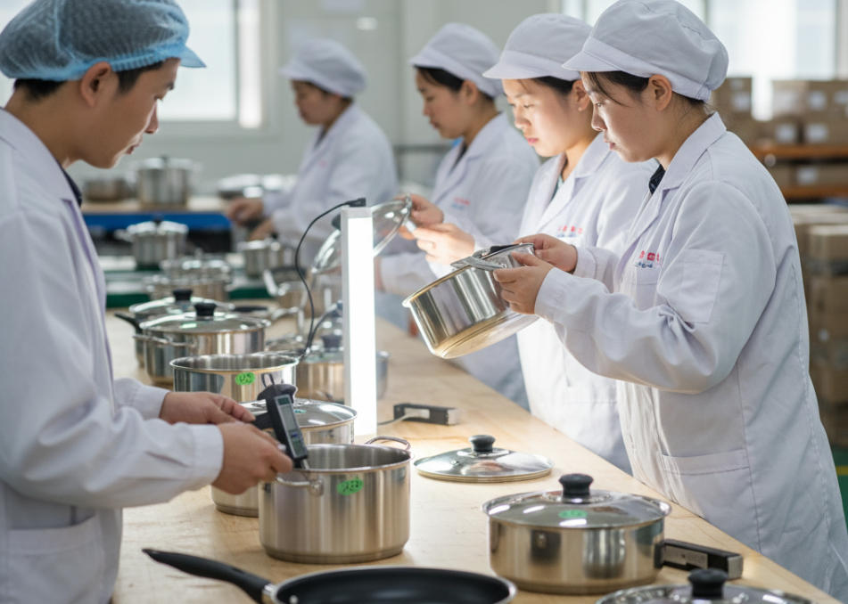 cookware quality control inspection