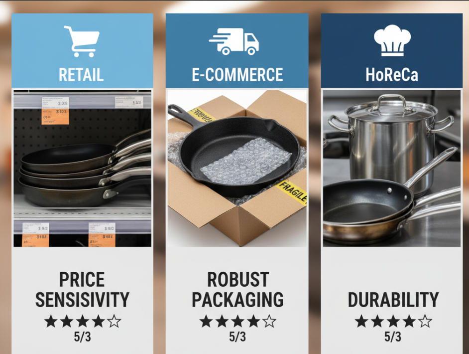 market channel comparison cookware