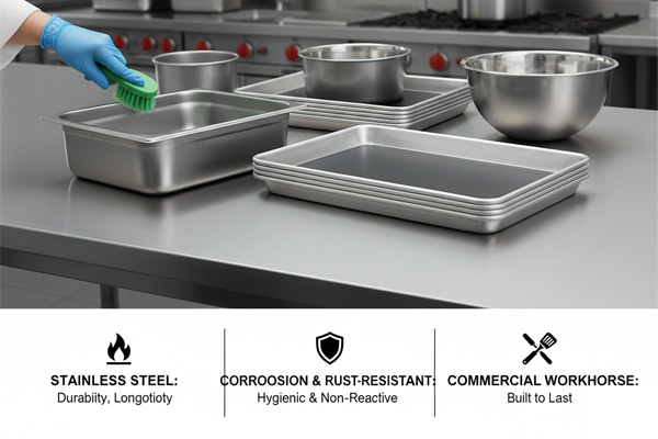 stainless steel baking sheets