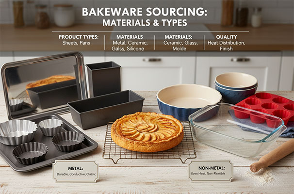 Bakeware materials and product types comparison