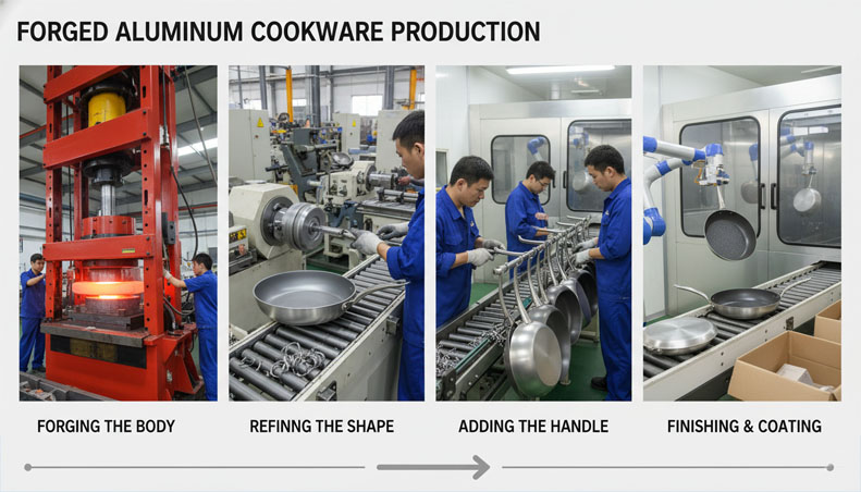 forged aluminum cookware productio