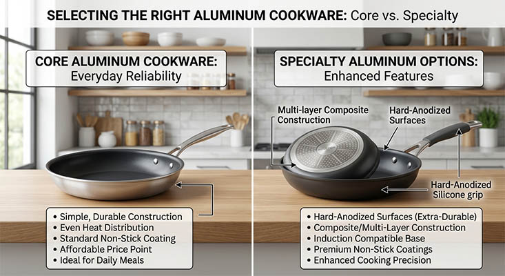 Aluminum cookware comparison