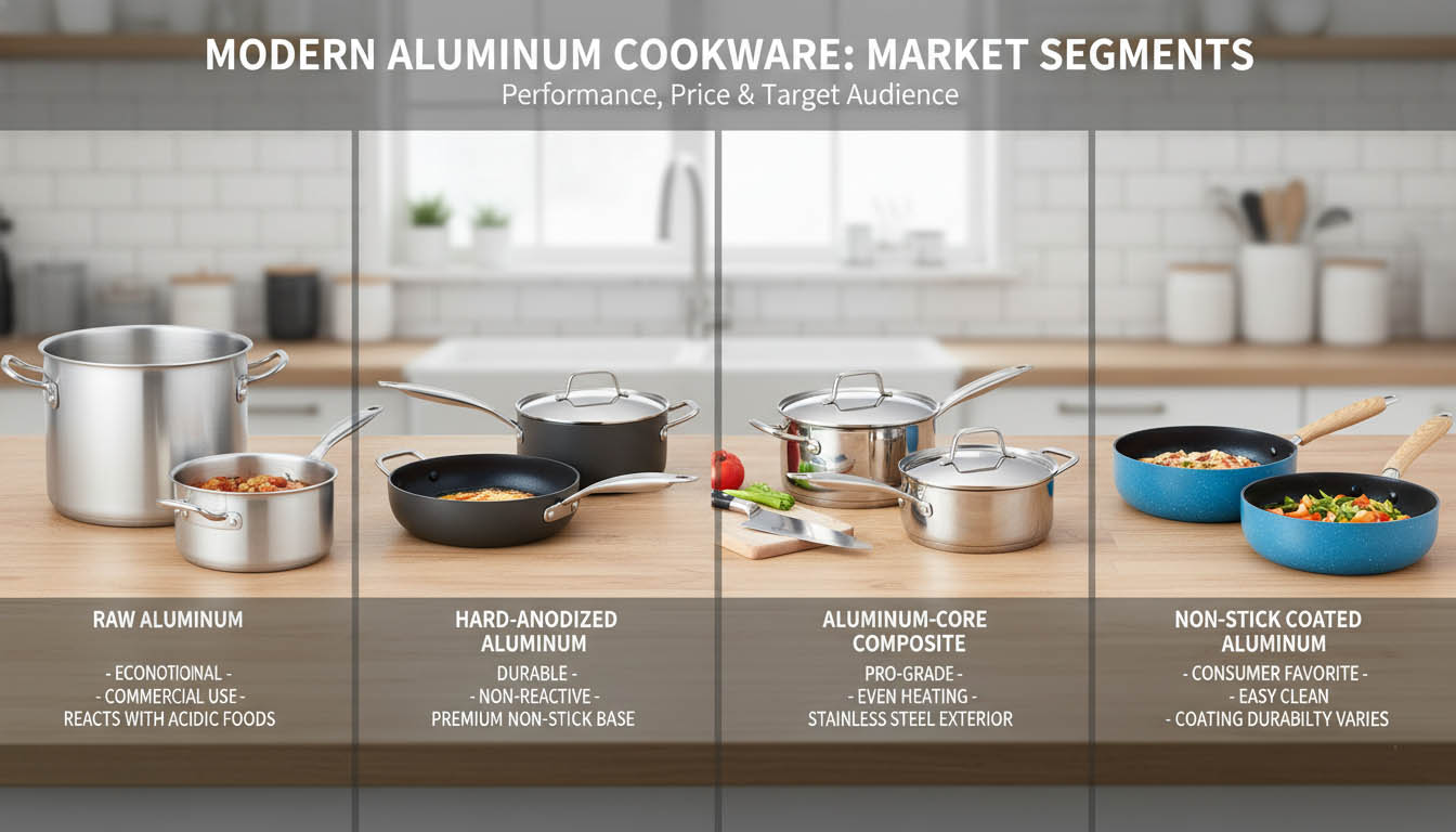 Types of aluminum cookware