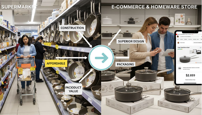 aluminum cookware retail planning