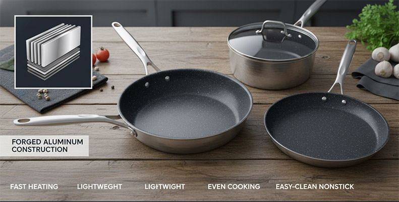 forged aluminum cookware overview