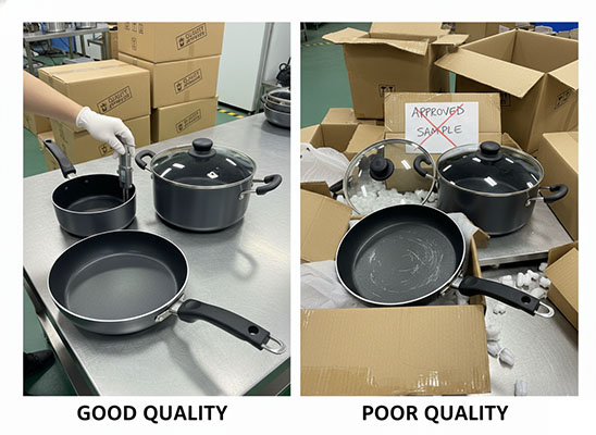 aluminum cookware quality inspection