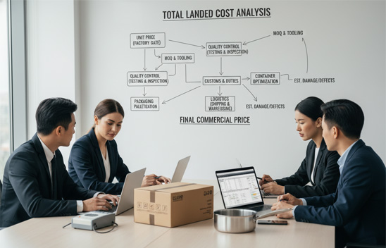 cookware pricing and logistics