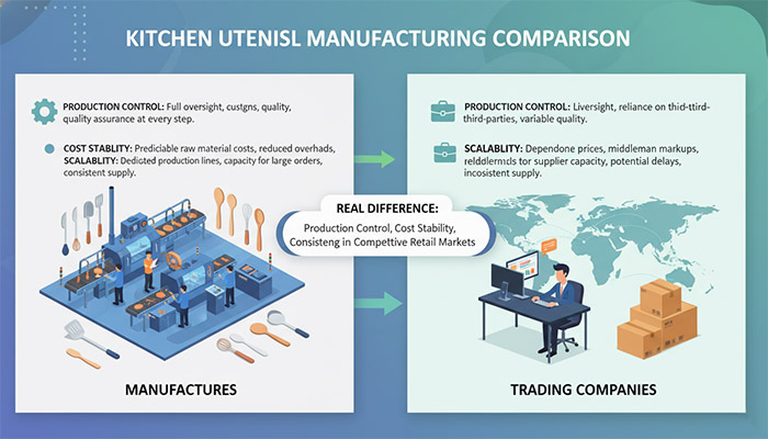Kitchen utensil manufacturing comparison