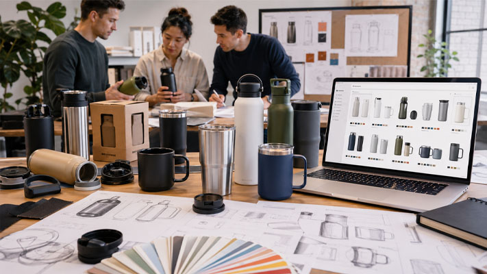 drinkware product development for Amazon brand