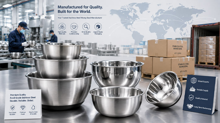 stainless steel mixing bowl manufacturer for importers