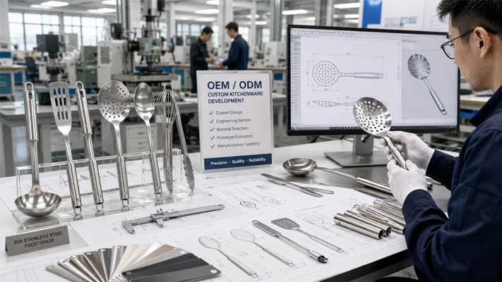 custom kitchen utensil engineering sample