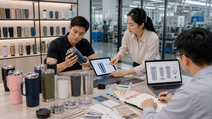 custom stainless steel tumbler OEM development